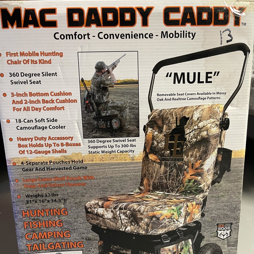Mac daddy Caddy hunting chair